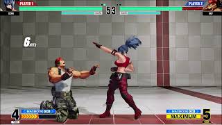 KOF XV Leona 104-Hit Stun Combo (1.80 Version)