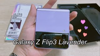 존예..💜 갤럭시 Z 플립3 라벤더(퍼플) 실물 보고가세요!! 필터X | Galaxy Z Flip3 lavender