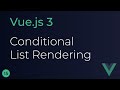 Vue JS 3 Tutorial - 15 - Conditional List Rendering