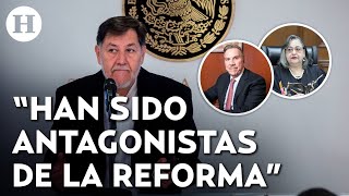 TEPJF excluye de la discusión de la elección judicial a 4 ministros; Fernández Noroña lo celebra