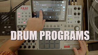 AKAI MPC 3 Drum Tracks/Programs workflow explained