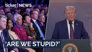 Donald Trump’s Landmark WEF Speech 2025 | First Major International Remarks