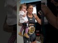 Amanda Nunes welcomes in her daughter during photoshoot | #Shorts