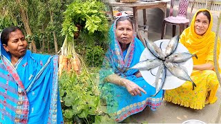 এটাই গ্রাম বাংলার আনন্দ আর দুপুরের শুটকি দিয়ে অসাধারন রান্না ।