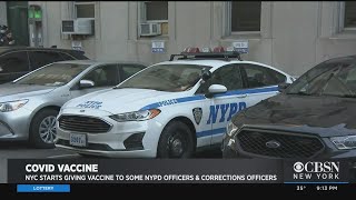 NYC Starts Giving COVID Vaccine To Some NYPD Officers, Corrections Officers