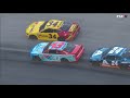 bubba wallace wrecks out of nascar all star open race not happy about it nascar on fox highlights