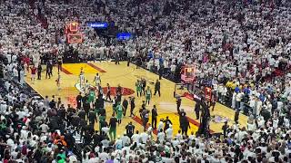 Celtics Celebrate Derrick White GAME 6 WINNING SHOT
