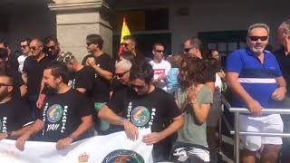 Protesta de Jusapol en la Dirección Insular de Arrecife