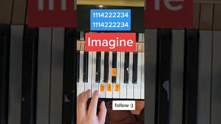Imagine John Lennon Easy Piano Tutorial