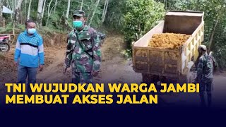 TNI Wujudkan Mimpi Warga Jambi Miliki Jalan Tembus Ke Pusat Kota