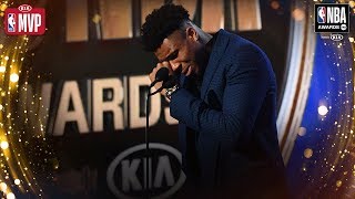 Giannis Antetokounmpo Gets EMOTIONAL During Kia MVP Speech | 2019 NBA Awards
