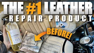 The BEST Leather Cleaner You Can Buy | Leather Repair Company LRC1 + LRC4 Restoration \u0026 Review