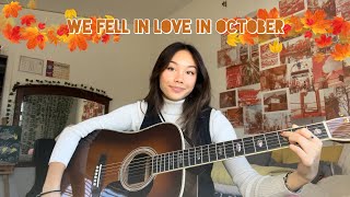 We Fell In Love In October girl in red- guitar cover!!