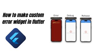 Flutter Tutorial || How to make custom error widget in flutter