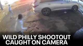 CAUGHT ON CAMERA: Philadelphia shootout shows 5 suspects exchanging gunfire