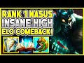 Rank 1 Nasus INSANE high-elo comeback!!! Nasus vs Camille | Carnarius | League of Legends