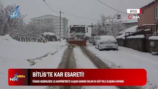 9 BİTLİS’TE KAR ESARETİ!