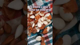 PELA TUS ALMENDRAS EN CASA Y AHORRA DINERO #shots #receta #pastelera #hack #hacks #COCINA #almendras