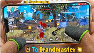 Full map ranked gameplay push to grandmaster 3 finger handcam on iPhone 13 pro max Garena free fire