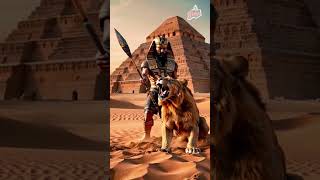 الفرعون العملاق في معركة أسطورية ضد الوحوش الجزء 2#egypt #artificialintelligence# #thepyramidsofgiza