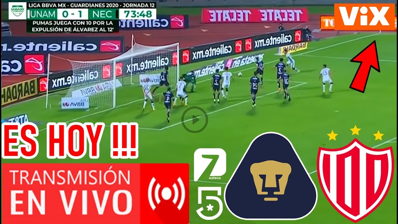 Pumas Vs Necaxa En Vivo | Partido Hoy Pumas Vs Necaxa En Vivo | Ver ...