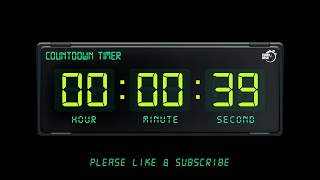 39 SECONDS TIMER - 1080p - COUNTDOWN TIMER