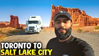 Toronto to Salt Lake City | 3000km trip | Canada truck driver