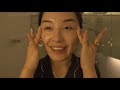 asmr skincare routine u0026 face gua sha softspoken