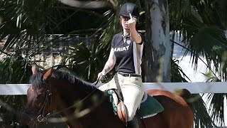 X17 EXCLUSIVE: Iggy Azalea Gives Attitude While Horseback Riding