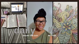 DAILY VLOG / SPEND THE DAY WITH ME /SPENDING TIME WITH JESUS / COLORING / COOKING / DOLLAR TREE RUN🤎