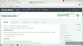 Simple array sum hacker rank solution in java
