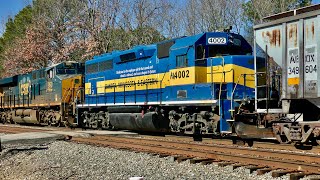 Norfolk Southern \u0026 CSX Meet ft. DM\u0026E GP40, + Amtrak Trains | Raleigh, NC