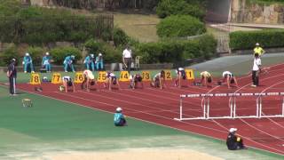 2016年 京都高総体 2年男子110mH 決勝