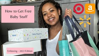 FREE BABY STUFF 2022 Edition (Unboxing & How to get it all) | Slaying Fit Motherhood
