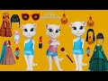 Chinky Minky Pinky Makeup Comedy ki Video | talking Tom makeup comedy video 💅💃🥰💄💄💅