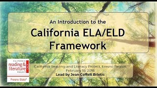CRLP Webinar: ELA/ELD Framework