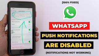 WhatsApp Push Notifications Are Disabled On iPhone - [Fixed]