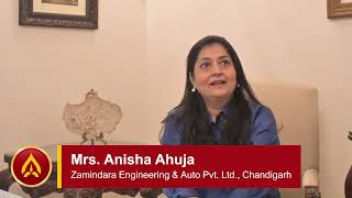 Aarshi’s Client Testimonial of Mrs. Anisha Ahuja | Zamindara Engineering \u0026 Auto Pvt. Ltd. Chandigarh