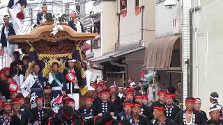 岸和田だんじり祭り🌈小門貝源、大工町②。2013.9.14。2024.2.13。