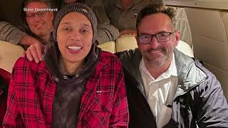 Brittney Griner does light basketball workout