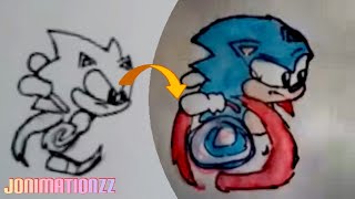 Sonic run flipbook