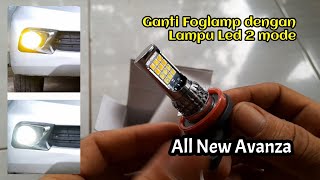 Ganti Lampu Kabut Foglamp  dengan LED 2 mode Tanpa Bongkar Bumper #automobile #foglamp #led