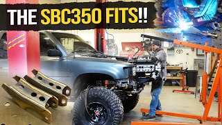 The 350 Swapped Toyota Gets Custom Engine And Transmission Mounts!!