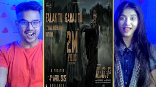Falak Tu Garaj Tu Lyrical Reaction (Hindi) | KGF Chapter 2 Reaction | Rocking Star Yash