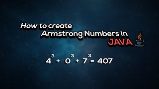 How to Create Armstrong Numbers in Eclipse (Java)
