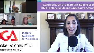 Testimony to USDA Dietary Guidelines Committee