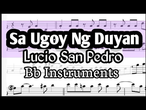 Sa Ugoy Ng Duyan Bb Instruments Sheet Music Backing Track Play Along ...