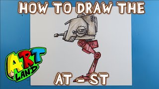 How to Draw a MANDALORIAN AT-ST