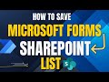 Save Microsoft Forms Details (Attachments& Multiple Choices) to SharePoint List by Power Automate