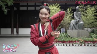 Young kung fu master showcases classical Chinese dance